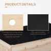 Outsunny Raised Garden Bed, Wooden Elevated Planter Box for Backyard, Patio to Grow Vegetables, Herbs, and Flowers, 108.5cmx60cmx80cm