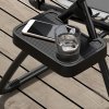 Outsunny Zero Gravity Lounger Chair Set of 2, Folding Reclining Patio Chair with Padded Seat, Cup Holder, Soft Cushion and Headrest for Poolside, Camping, Grey
