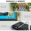 SPORTNOW Height Adjustable Basketball Hoop and Stand w/ Plastic Backboard and Weighted Base, Portable on Wheels, 2.6-3.1m, White
