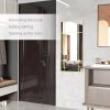 HOMCOM Rectangle Wall Mirror, 110 x 50cm Window Style Vanity Mirror with Metal Frame, Decorative Hanging Mirror for Living Room, Bedroom, Entryway, Vertical or Horizontal, Gold Tone