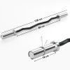 SPORTNOW 4ft Barbell Bar up to 100kg for 5cm Weight Plates with Spring Clips, Home Gym Weight Lifting Bar, 8kg