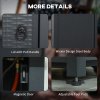 Outsunny Square Propane Gas Fire Pit Table, 40000 BTU Rattan Smokeless Firepit Patio Heater with Lava Rocks and Lid, 71cm x 71cm x 62cm, Dark Grey