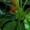 HOMCOM Set of 2 Artificial Realistic Calla Lily Flower, Faux Decorative Plant in Nursery Pot for Indoor Outdoor Decor, 55cm