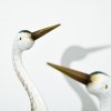 Outsunny Crane Garden Ornaments, 2 PCS Steel Garden Statue Set Gifts, Water and Rust Resistant Sculptures for Patio Pond Landscape Decoration, Multi-Colour