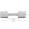 SPORTNOW Adjustable Dumbbell Set of Two, Hand Weights, for Men and Women, Home Gym Workout, A Pair 2.2kg, 3.6kg, 5kg (1.1kg, 1.8kg, 2.5kg Each)
