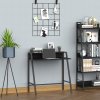 HOMCOM Writing Desk Computer Table Home Office PC Laptop Workstation Storage Shelf 84L x 45W cm