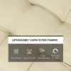 Outsunny Set of 4 Outdoor Seat Cushions with Ties, Water Repellent Seat Pads for Dining Chair, Swing, Sofa, 48 x 48 x 10 cm