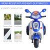 HOMCOM Kids Electric Ride On Toy Car 6V Electric Motorbike with Chargeable Battery Headlight and Music for 3-5 Years - Blue