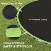SPORTNOW Trampoline Replacement Mat with Eight Rows of Stitching, Spring Pull Tool, 54 V-Hooks, for 10ft Trampoline, Using 14cm Springs, Trampoline Jumping Mat, Green