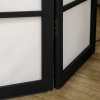 HOMCOM 3 Panel Room Divider, Wooden Folding Privacy Screen, Freestanding Wall Partition Separator for Bedroom, White