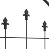Outsunny Set of 2 Garden Trellis, Metal Trellis for Climbing Plants Support Frames, 50 x 180cm, Arrow Design