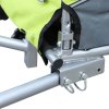 PawHut Dog Bike Trailer Pet Stroller Cart Carrier for Bicycle 360 Rotatable with Reflectors 3 Wheels Hitch Coupler Push/ Pull/ Brake Water Resistant Green