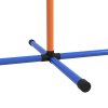 PawHut Dog Agility Training Equipment, Dog Outdoor Games with Weave Poles, Jump Ring, Pause Box, Adjustable Hurdle, Pet Obstacle Course Training Set with Carry Bag, Orange