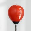 SPORTNOW 140-205cm Inflatable Boxing Bag with Reaction Bar Challenge, Freestanding Punching Bag Training Equipment, with Suction Cups, Speed Punching Bag, MMA Equipment, Red
