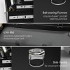 HOMCOM 6 Drawer Tool Chest, Lockable Metal Tool Box with Top Case, Ball Bearing Runners, Portable Toolbox, 600mm x 260mm x 340mm, Black