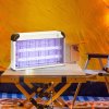 Outsunny 30W Electric Fly Zapper, Bug Zapper with UK Plug, 2 UV Bulbs, Hanging Chain, On/Off Switch and Removable Catch Tray, 60?O Coverage Insect Mosquito Killer for Indoor and Outdoor Use, Silver