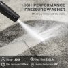 DURHAND 1800W High Pressure Washer, 150 Bar Pressure, 510 L/h Flow, High-Performance Portable Power Washer Jet Wash Cleaner with 6M Hose, Snow Foam Bottle for Garden, Car, Furniture, Blue