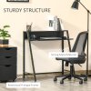 HOMCOM Writing Desk Computer Table Home Office PC Laptop Workstation Storage Shelf 84L x 45W cm