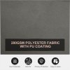 Outsunny 6 x 2m Retractable Sun Side Awning Screen Fence Patio Garden Wall Balcony Screening Panel Outdoor Blind Privacy Divider - Grey
