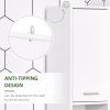 HOMCOM Bathroom Floor Storage Cabinet Slim Tallboy w/ Door Cupboard & Shelves For Living Room, Bedroom, Hallway White
