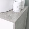 kleankin Under Sink Cabinet, Bathroom Vanity Unit, Storage Cupboard with Adjustable Shelves, White and Grey