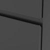 HOMCOM Chest of Drawers, 4 Drawers Storage Cabinet Floor Tower Cupboard for Bedroom Living Room, Black