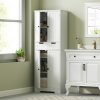 HOMCOM Tall Bathroom Cabinet, Freestanding Storage Cupboard, Bathroom Storage Cabinet with Drawer, Adjustable Shelf and Doors, 60 x 30 x 160 cm, White