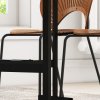HOMCOM Mobile Drop Leaf Table, Folding Dining Table with 6 Wheels & Brakes, Kitchen Table for Small Spaces, Grey Marble Effect