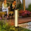 Outsunny Garden Solar Lamp, 71.5 cm Tall Metal Floor Lamp, Auto On/Off LED Solar Garden Light with Metal Wire Shade, IP44 for Outdoor, Porch, Pathway, Terrace, Black