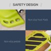 HOMCOM Portable Mini Stepper, Steppers for Exercise Workout with LCD Display Monitor, Anti-skid Foot Pedals for Home Gym Office, Yellow