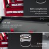 HOMCOM 6 Drawer Tool Chest, Lockable Metal Tool Box with Top Case, Ball Bearing Runners, Portable Toolbox, 600mm x 260mm x 340mm, Red