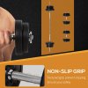 HOMCOM 65kg Adjustable Barbell Weights Set, 2-in-1 Dumbbells and Barbell Set with Knurled Bar, Free Weights Training Equipment, for Home Gym, Exercise