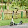 HOMCOM Kids Scooter, 2 Wheel Foldable Stunt Scooter with Adjustable Handles for 6 Years+, White