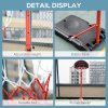 HOMCOM Basketball Hoop Outdoor, Portable Basketball Hoop and Stand with Weighted Base, Portable on Wheels, 1.55-2.1m, for Teens, Juniors, Adults, Black