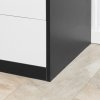 HOMCOM Chest of Drawers, 4 Drawers Cabinet Storage Organiser Unit with Handles for Bedroom, Living Room, White and Black