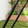 HOMCOM Football Rebounder Net with 5 Adjustable Angles, Foldable Football Kickback Target Goal for Garden Training Teaching