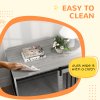 PawHut Dog Crate Furniture, Dog House Furniture Style for Extra Large Dogs, Dog Kennel with Removable Cushion for Indoor Use, 118 x 60 x 73 cm, Grey