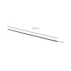 HOMCOM 6.6FT Carbon Steel Sliding Door Kits Barn Hardware Closet Set Antique Style Track System For Single Wooden Door