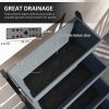 Outsunny 5-Tier Raised Garden Bed, Vertical Ladder Plant Stand with 5 Removable Boxes, Drainage Holes and Plugs, Indoor Outdoor Elevated Flower Herb Growing Box for Garden Patio Balcony, Grey