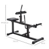 SPORTNOW Seated Leg Extension Machine, Adjustable Leg Raise Machine and Curl Machine with Plate Loaded for Hip, Lower Body and Home Gym Workout