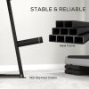 SPORTNOW Weight Rack, Weight Tree for 5cm Weight Plates and Barbell Bar with 6 Fasten Clamps for Home Gym Storage, 300kg Capacity