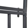 Outsunny Outdoor Garden Arch with Double Gates, Metal Garden Arbor for Climbing Plants, Roses, Vines, Wedding Arch for Outdoor, 114L x 50W x 206H cm, Dark Grey