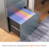Vinsetto 3-Drawer Mobile Filing Cabinet, Steel Lockable File Cabinet for A4, Legal, Letter, Compact Under Desk Storage Unit with Pre-Assembled Body Except Wheels for Home Office, 39 x 48 x 59cm, Grey