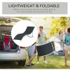 Outsunny Set of 2 S-shaped Foldable Lounge Chair Sun Lounger Reclining Outdoor Chair for Patio Beach Garden, Black