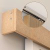HOMCOM 6.5FT/2000mm Modern Sliding Barn Door Closet Hardware Track Kit Aluminium Track System Unit For Single Wooden Door