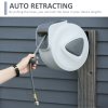 DURHAND Retractable Air Hose Reel 15m+ 140cm Hose Diameter 3/ 8