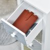 HOMCOM Chest of Drawers, 4 Drawer Dresser, Storage Organizer Toilet Tissue Cabinet for Bedroom, Bathroom