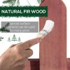 Outsunny Pack of 12 Wooden Border Fences, Garden Fixed Picket Fence for Lawn Edging, Flowerbed, 60L x 1D x 34H cm, Rustic Brown