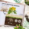 Outsunny Outdoor Raised Garden Bed with Cold Frame Greenhouse and Openable Top, Wooden Elevated Planter Box for Vegetables, Flowers and Herbs, 98x98x63.5cm