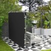 Outsunny Gazebo Side Panel, Canopy Sidewall Panel with 4 Mesh Bags and 2 Storage Pockets for 3 x 3 m Straight Leg Pop Up Gazebos, 1 Pack Sidewall Only, Black
